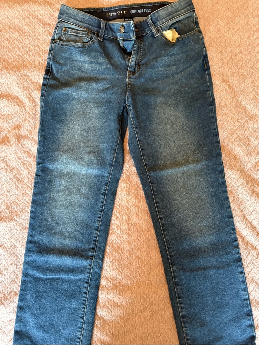 Lincoln Comfort Flex Women's Cropped Jeans - Blue